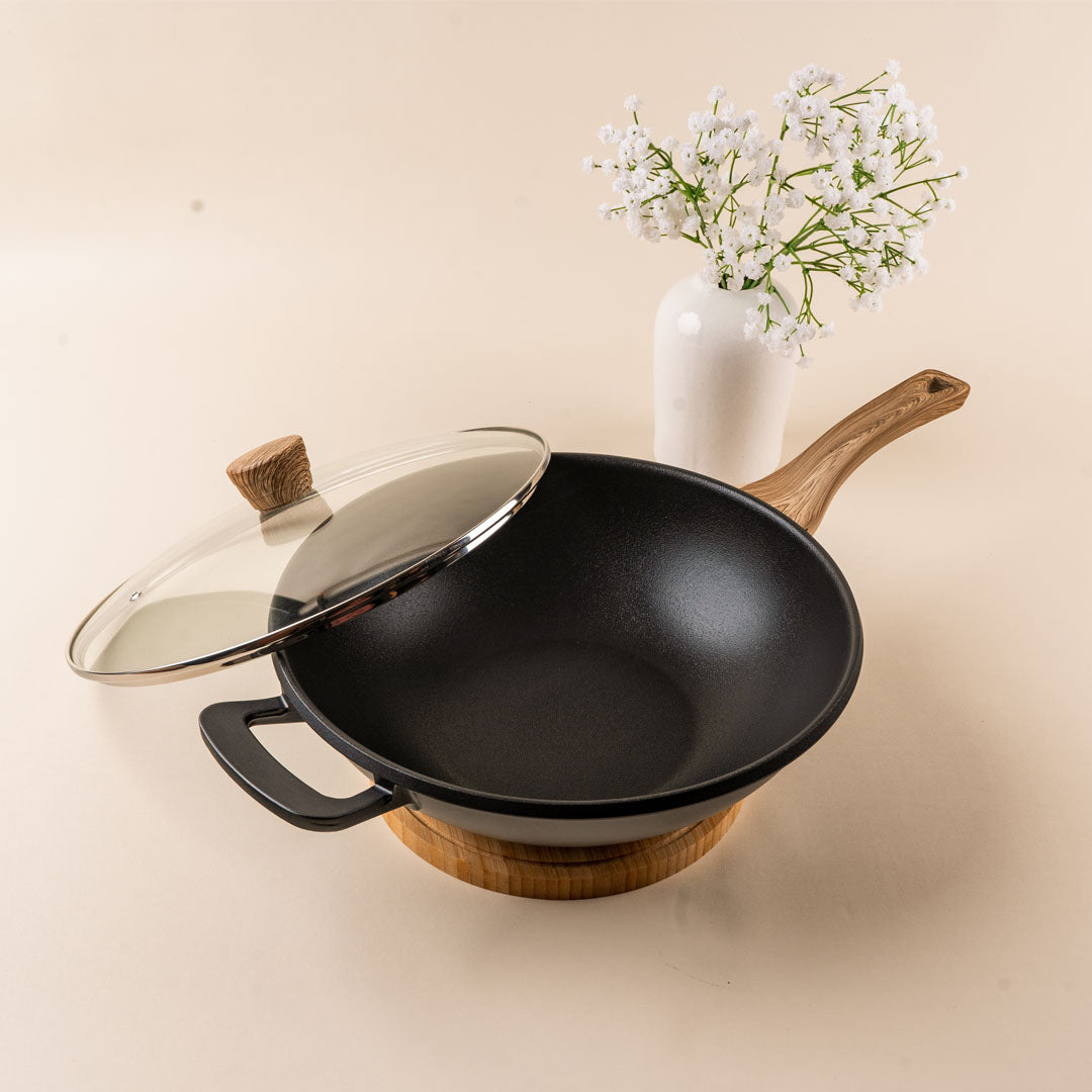 Debellin Absolute Granite Asian Wok Pan 32 cm