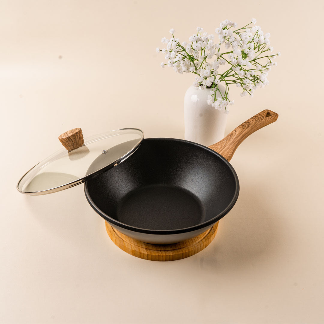 Debellin Absolute Granite Asian Wok Pan 28 cm