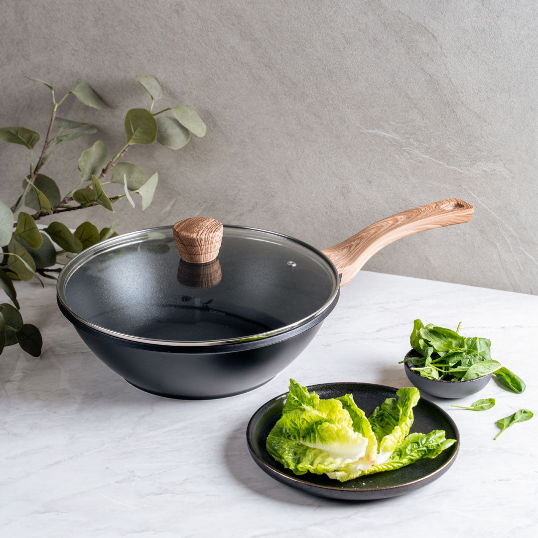 Debellin Absolute Granite Asian Wok Pan 28 cm
