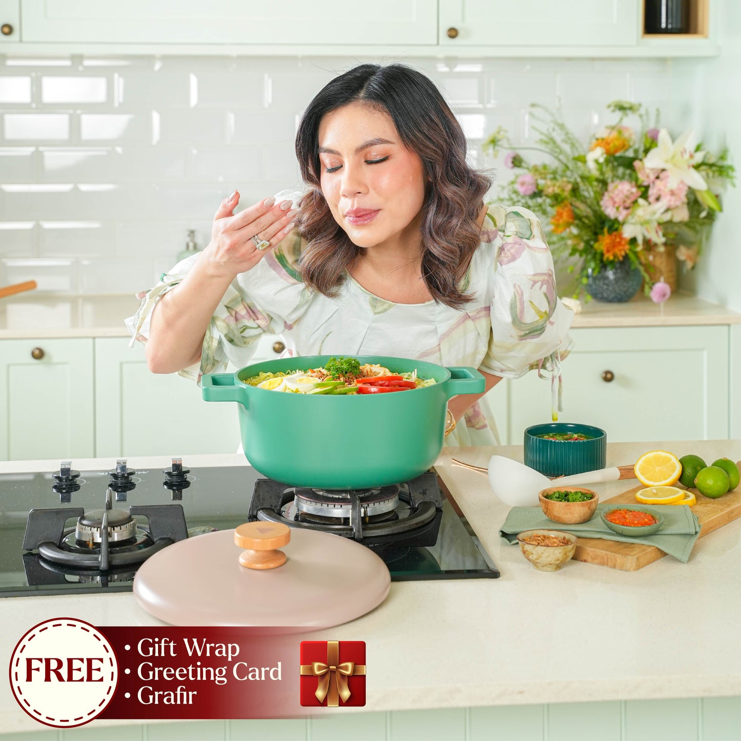 Debellin Blume Casserole 26 cm Arum Mix & Match