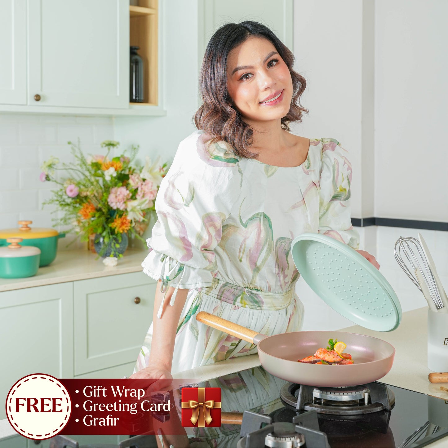 Debellin Blume Fry Pan 26 cm Peony Mix & Match