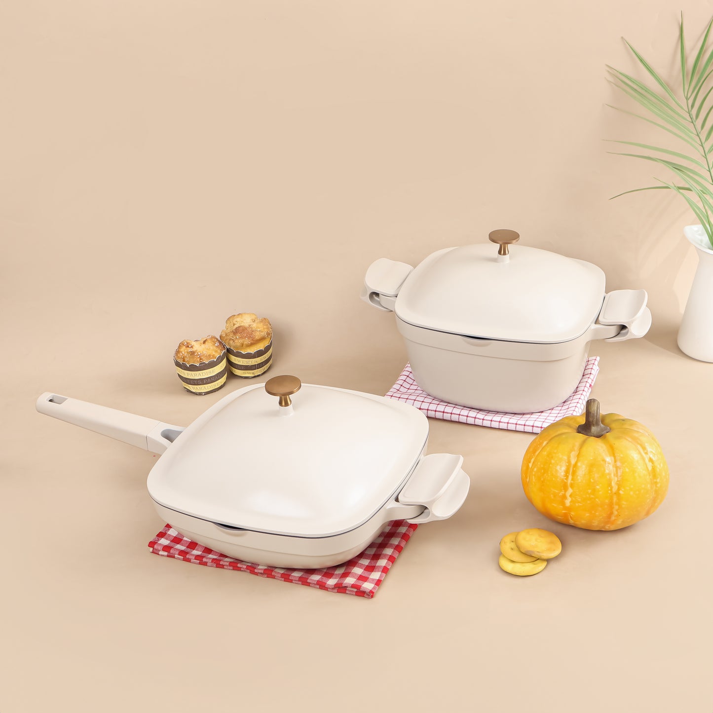 Debellin X YDC Down To Earth Set - Casserole 24 cm & Deep Frypan 26 cm
