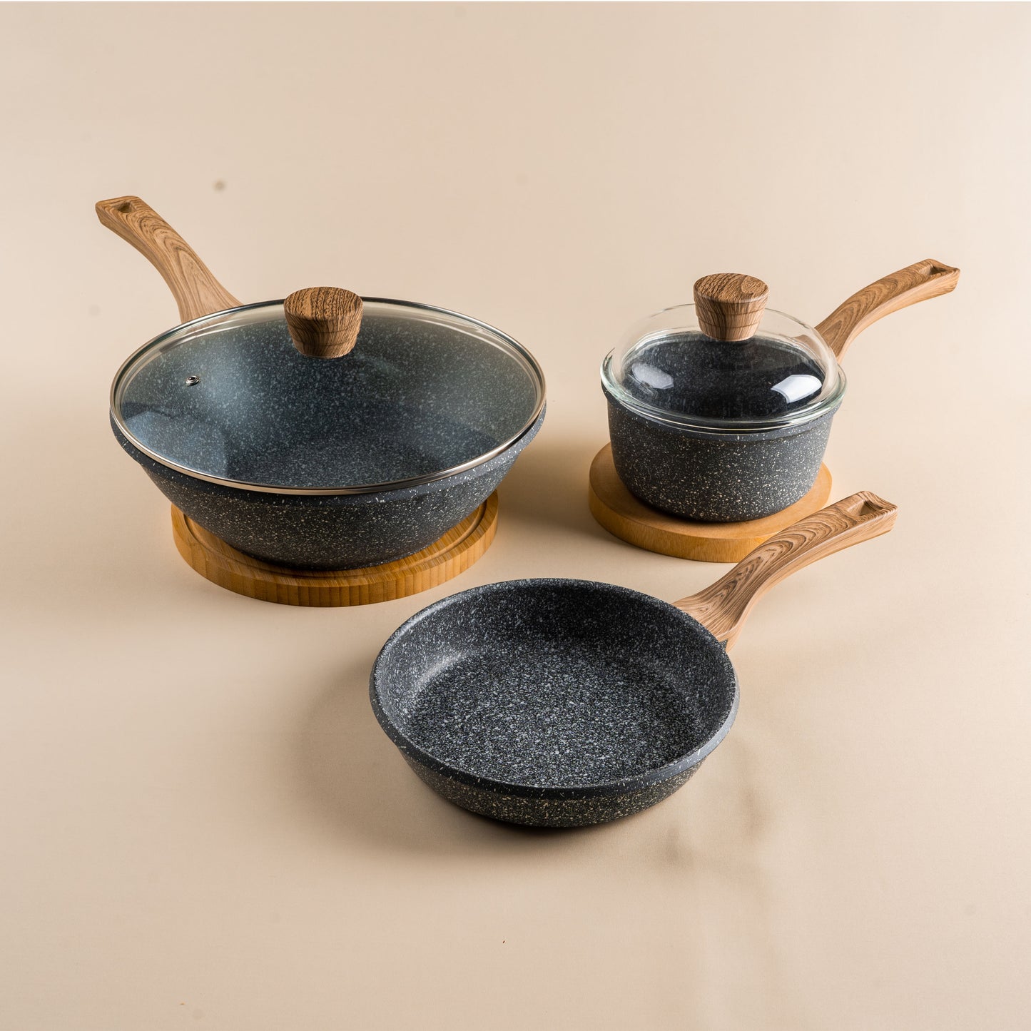 Debellin Grey Granite Daily Set of 3