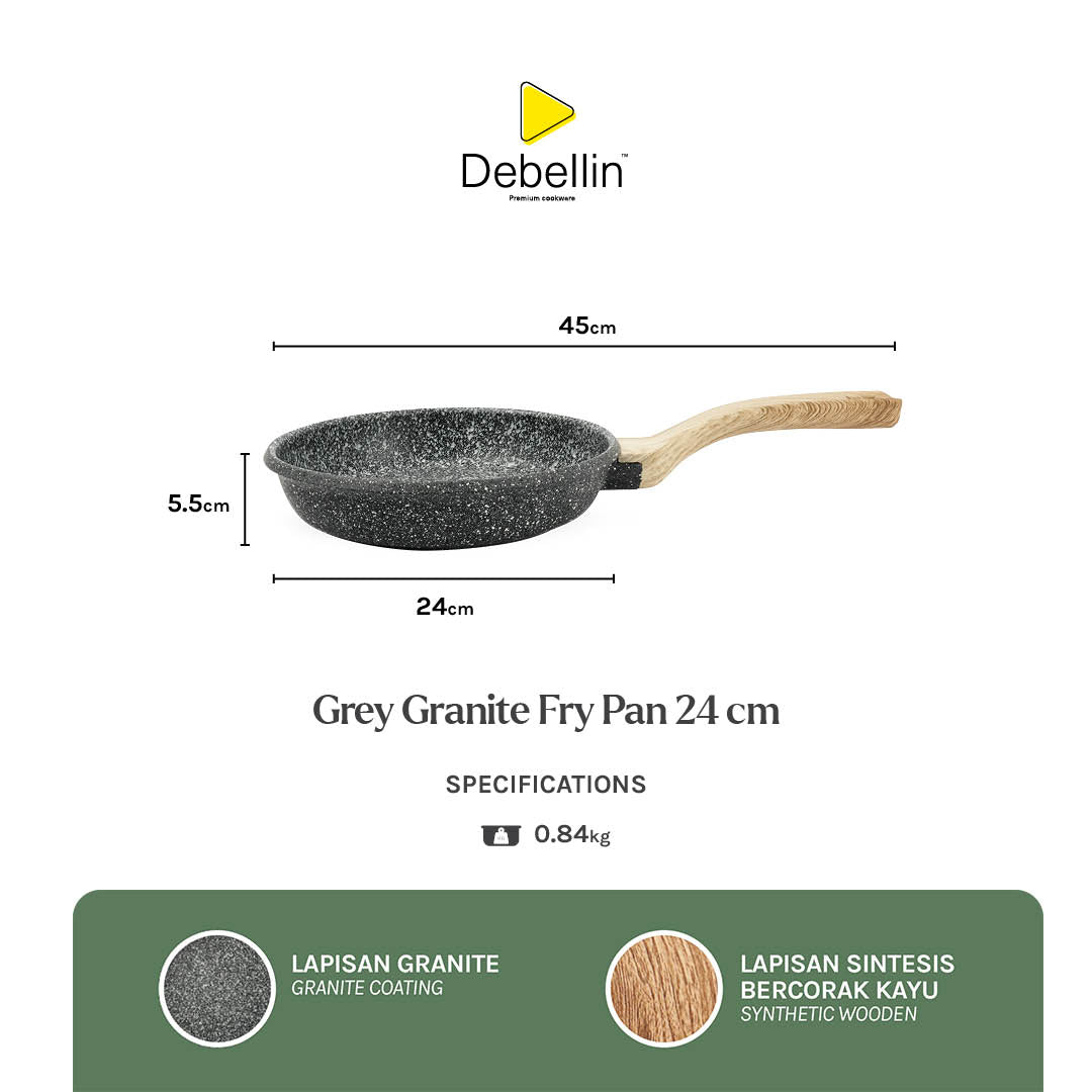 Debellin Grey Granite Fry Pan 28 cm