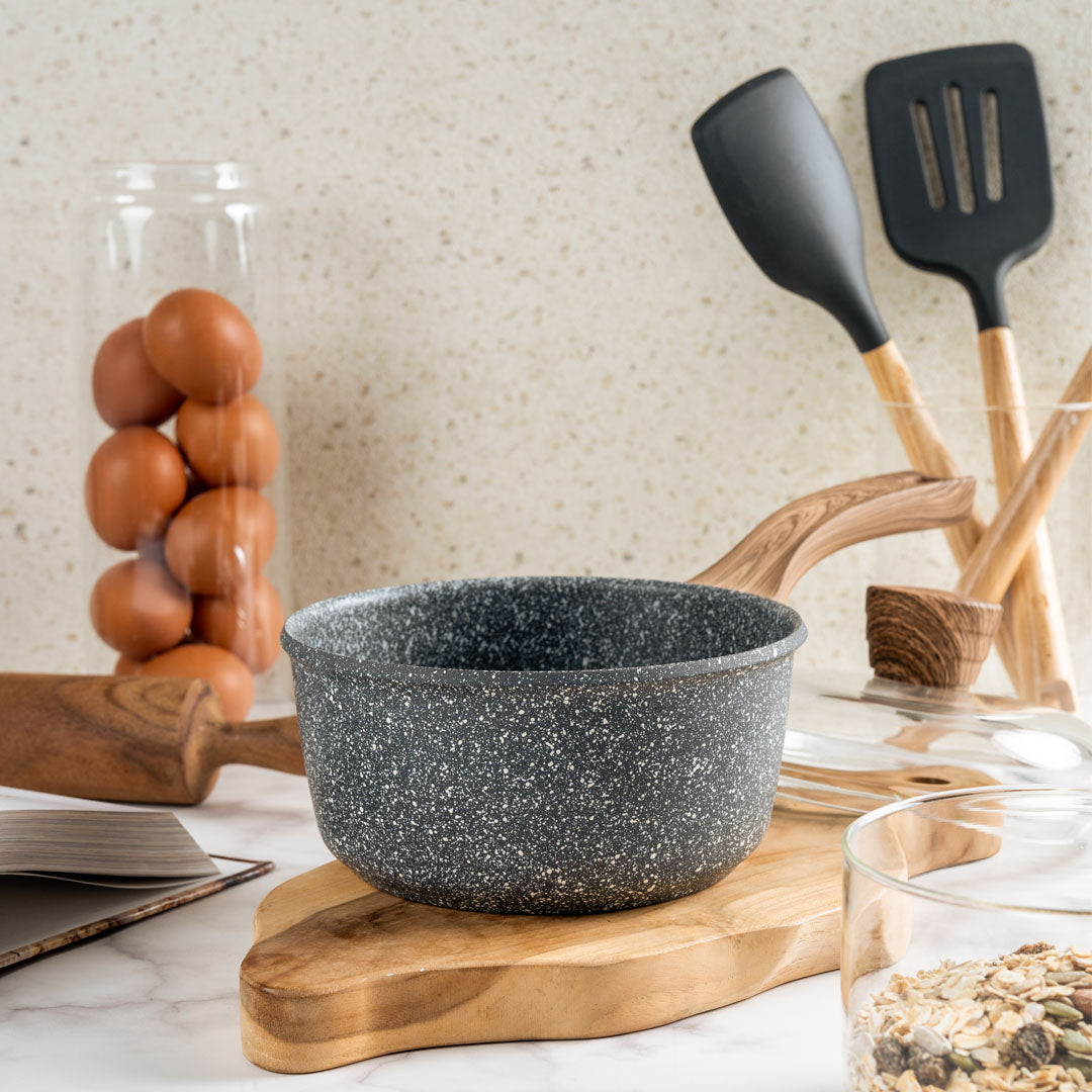 Debellin Grey Granite Sauce Pan 16 cm