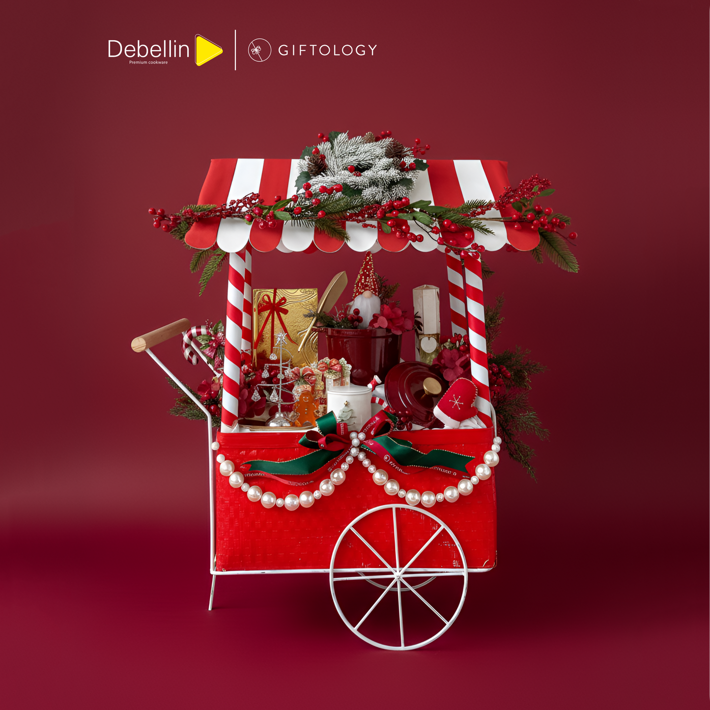 Debellin x Giftology Hampers Christmas Cart (Pre Order 3 Hari)
