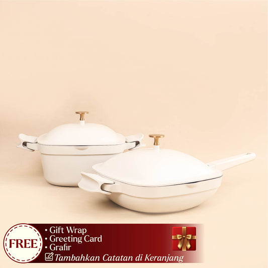 Debellin X YDC Down To Earth Set - Casserole 24 cm & Deep Frypan 26 cm