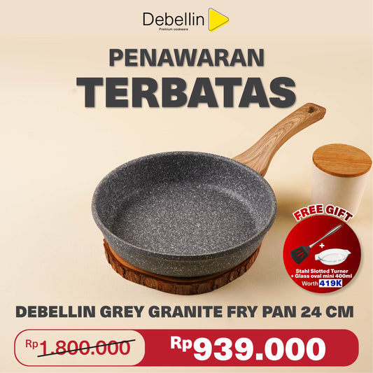 Debellin Grey Granite Fry Pan 24 cm