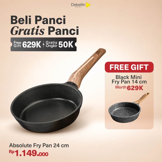 Debellin Absolute Granite Fry Pan 24 cm