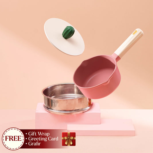 Debellin Junior Cactus Sauce Pan with Steamer 14 cm