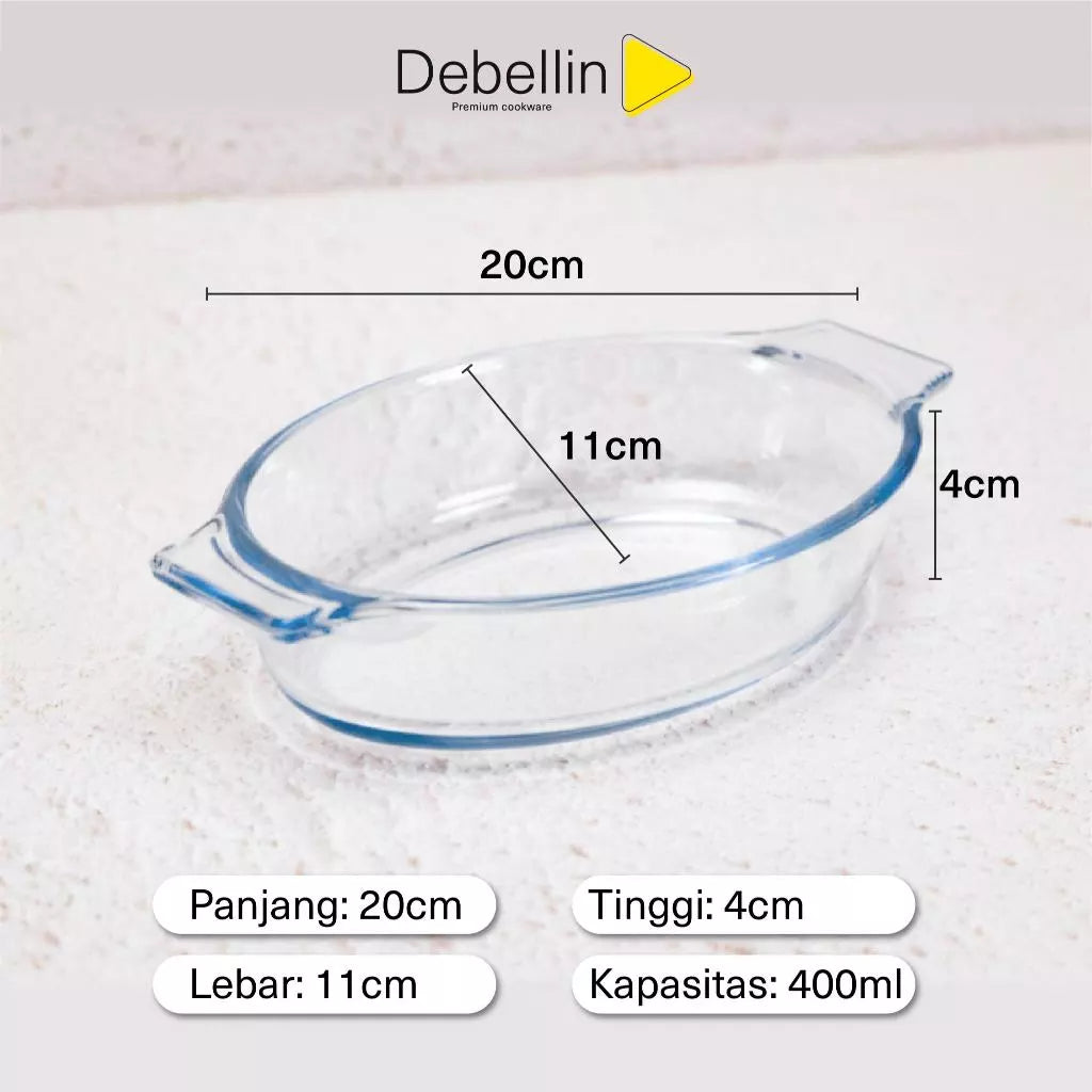 Debellin Glass Mini Oval
