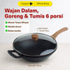 Debellin Absolute Granite Asian Wok Pan 32 cm