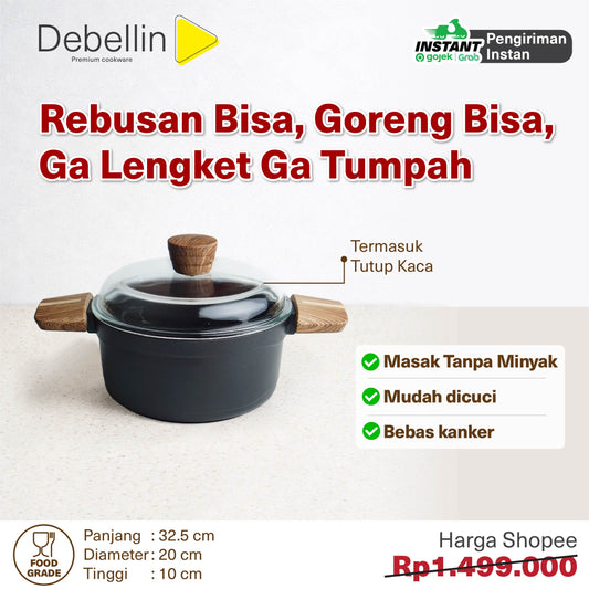 Debellin Absolute Granite Casserole 20 cm