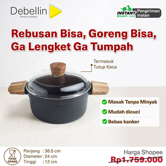 Debellin Absolute Granite Casserole 24 cm