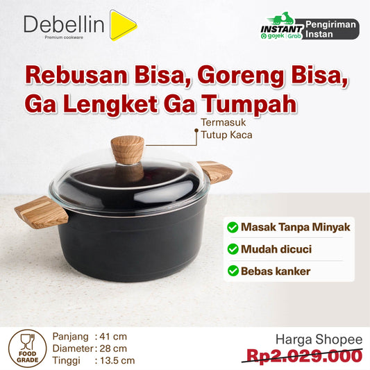 Debellin Absolute Granite Casserole 28 cm