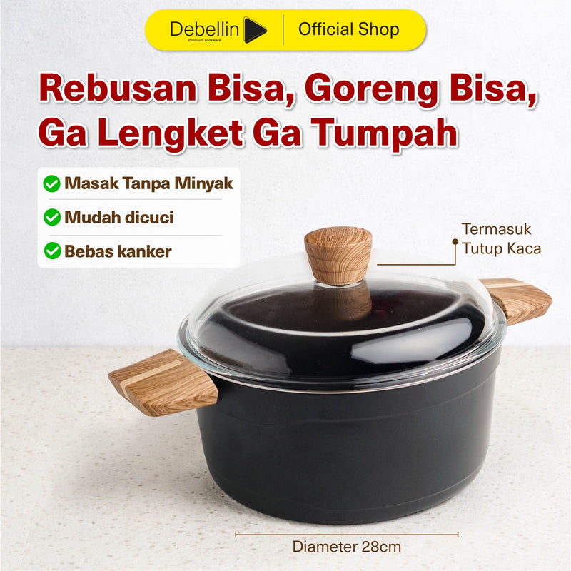 Debellin Absolute Granite Casserole 28 cm