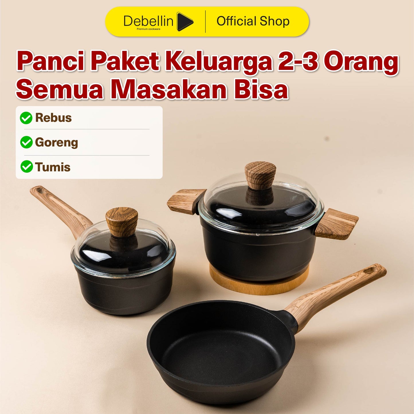 Debellin Absolute Granite Drei Package Set of 3