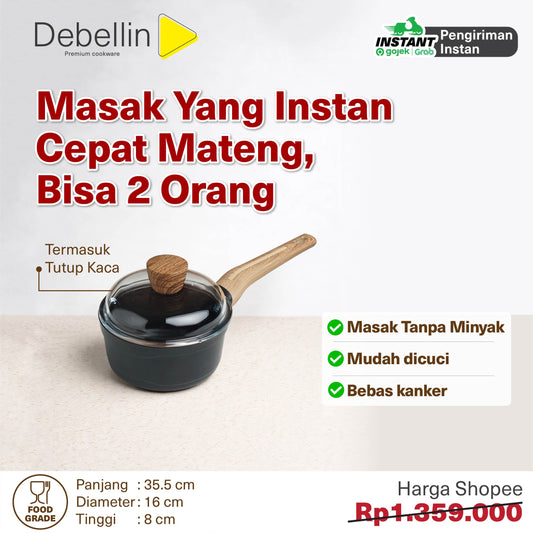 Debellin Absolute Granite Sauce Pan 16 cm