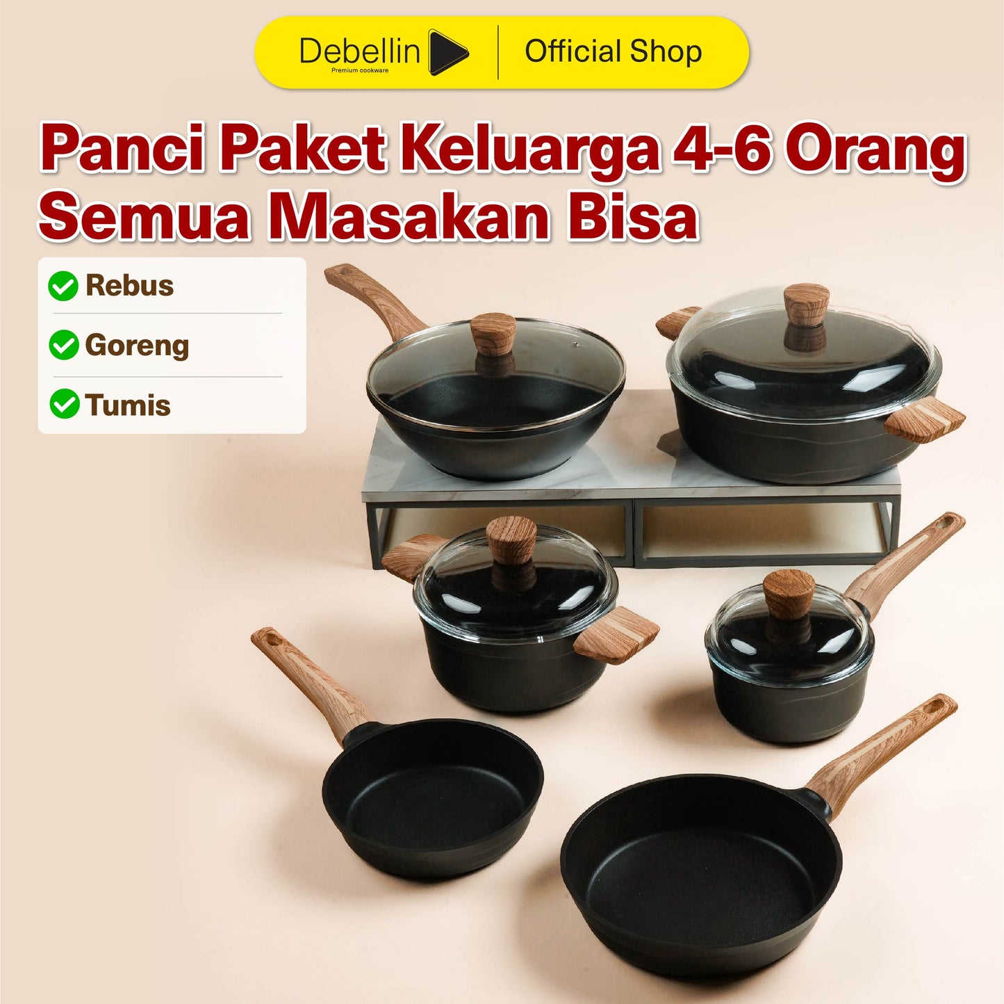 Debellin Absolute Granite Sechs Package Set of 6