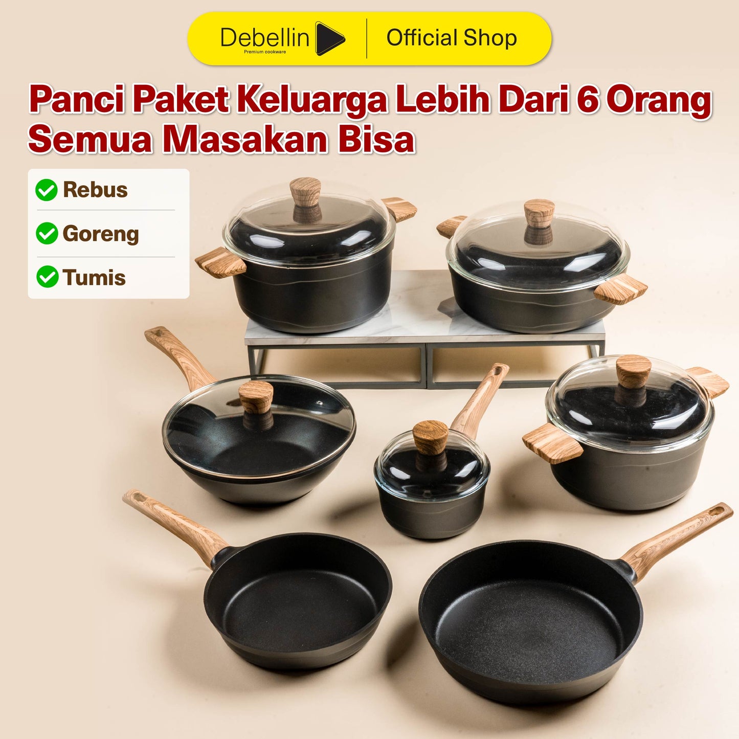 Debellin Absolute Granite Sieben Package Set of 7