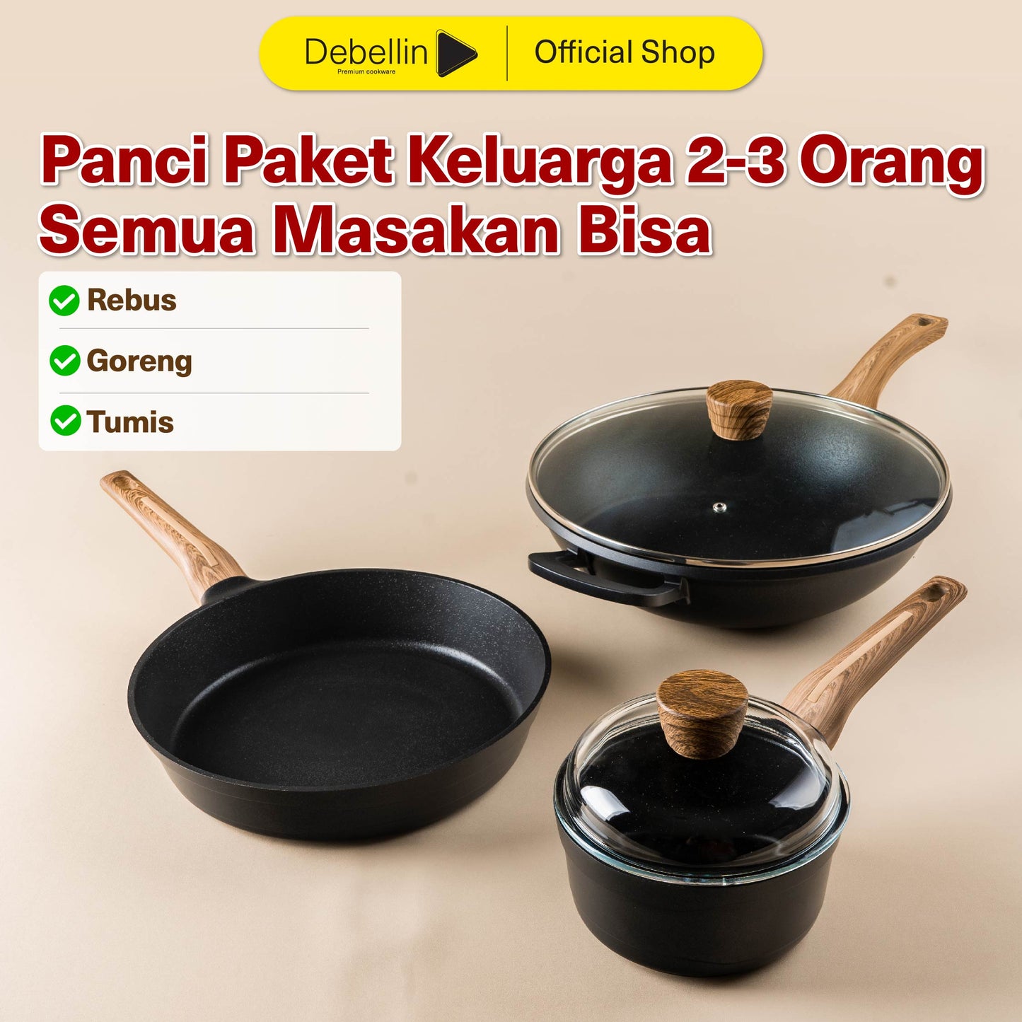 Debellin Absolute Granite Starter Package Set of 3