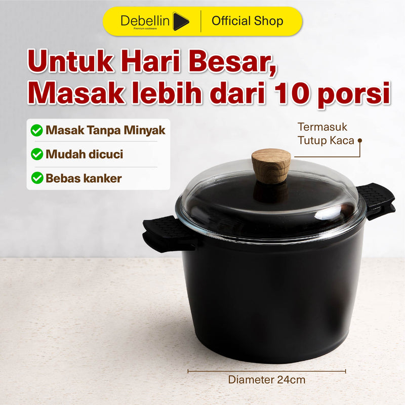 Debellin Absolute Granite Stock Pot 24 cm