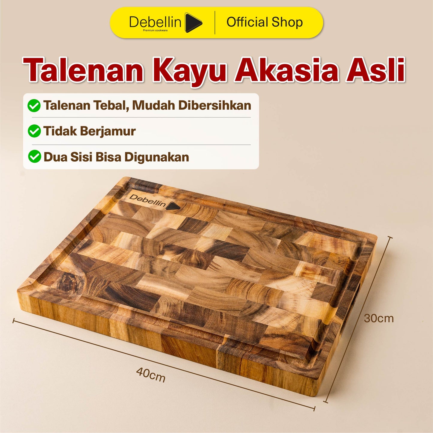 Debellin Brown & Beautiful Chopping Board