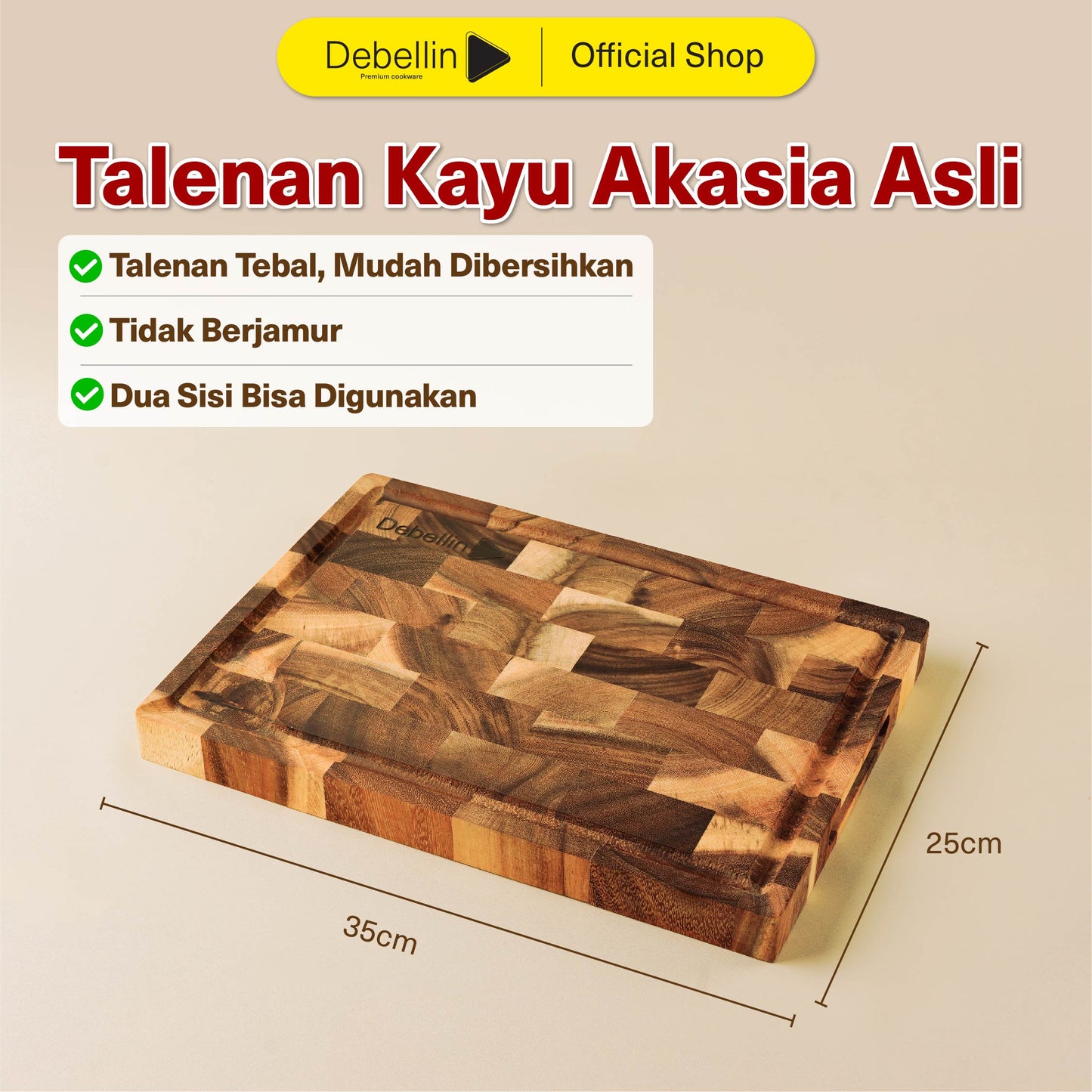 Debellin Brown & Beautiful Chopping Board
