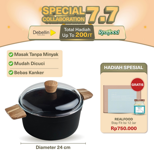 Debellin Absolute Granite Casserole 24 cm