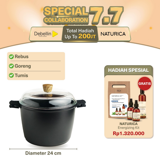 Debellin Absolute Granite Stock Pot 24 cm