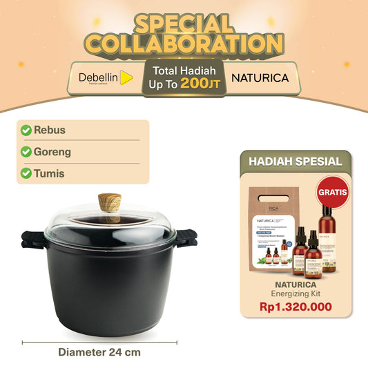 Debellin Absolute Granite Stock Pot 24 cm