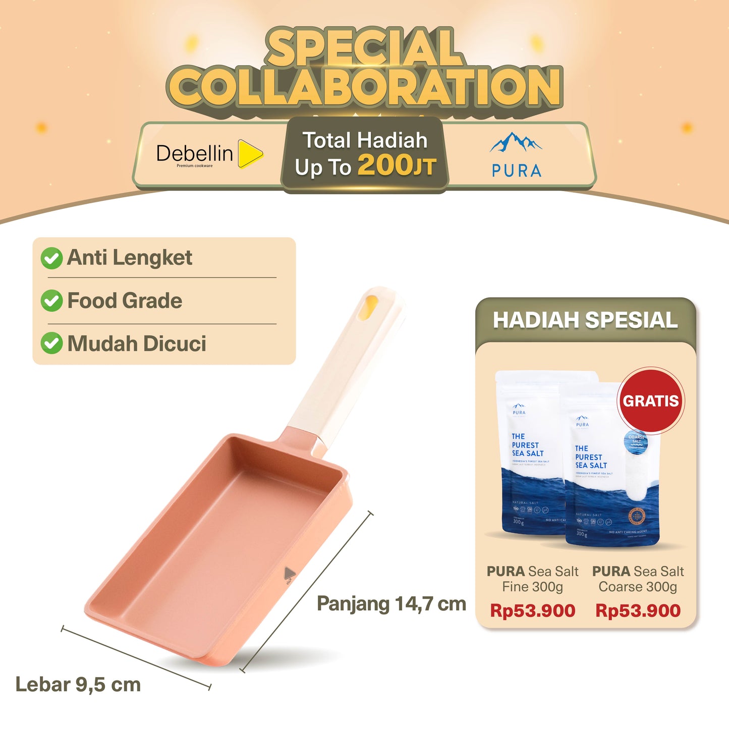 Debellin Junior Cactus Tamago Pan