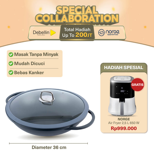 Debellin Classic Wok Pan 36 cm