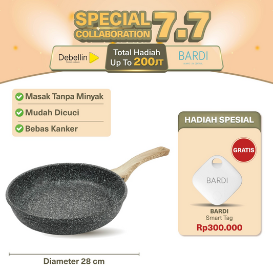 Debellin Grey Granite Fry Pan 28 cm