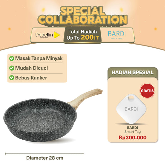 Debellin Grey Granite Fry Pan 28 cm