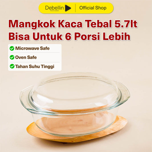 Debellin Glass Oval Casserole