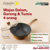 Debellin Grey Granite Asian Wok Pan 28 cm