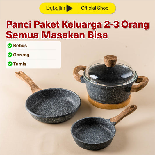 Debellin Grey Granite Couple Set of 3