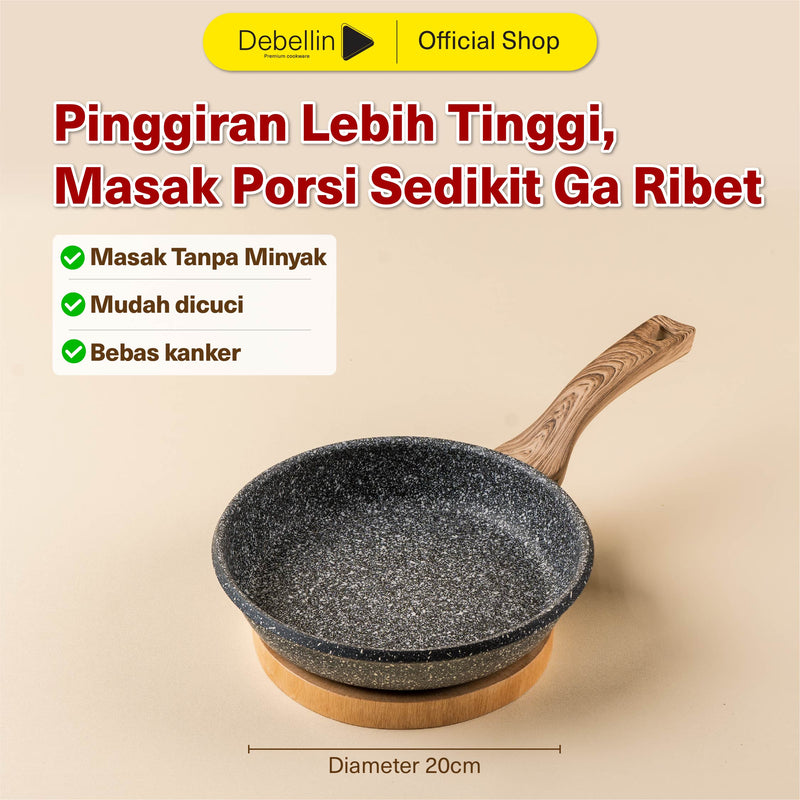 Debellin Grey Granite Fry Pan 20 cm