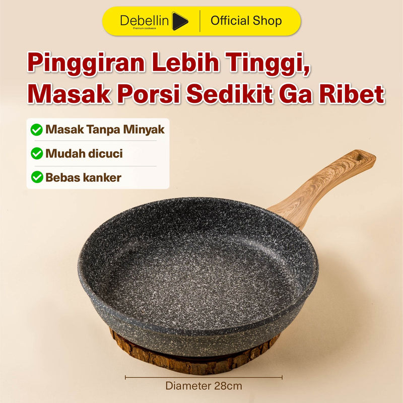Debellin Grey Granite Fry Pan 28 cm