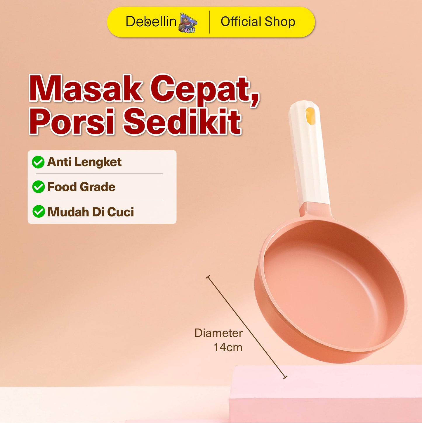 Debellin Junior Cactus Fry Pan 14 cm