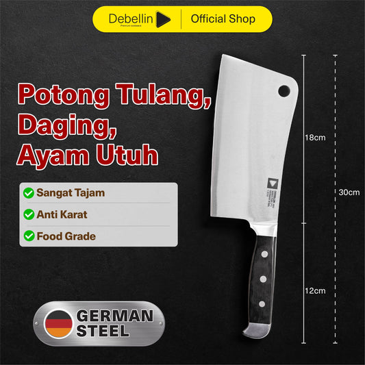Debellin Messer Pro Cleaver Knife 7"