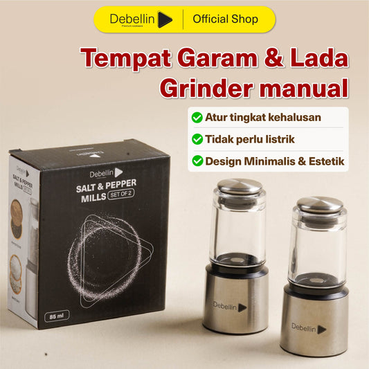 Debellin Salt & Peppermills Set of 2