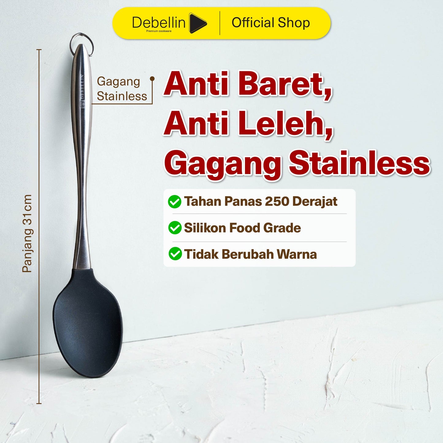 Debellin Stahl Spatula Big Spoon