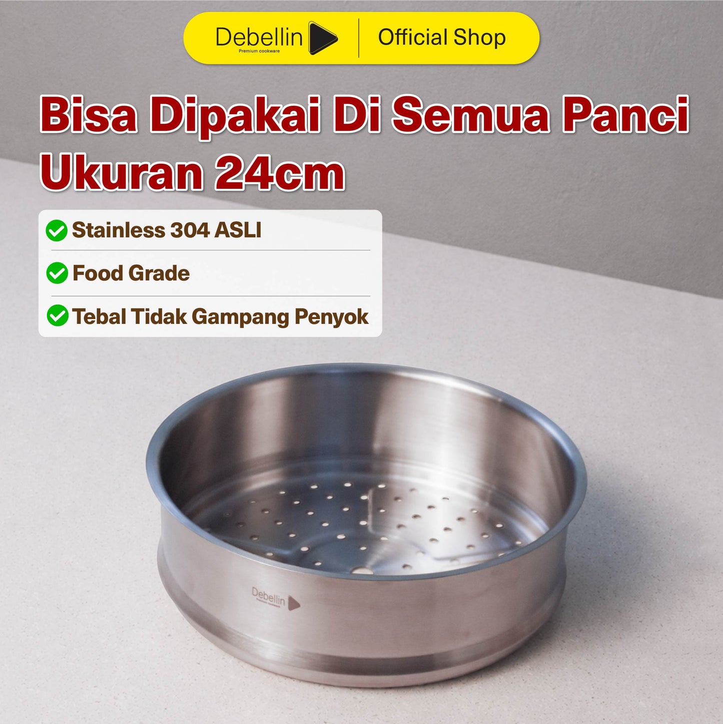 Debellin Universal Steamer Stainless