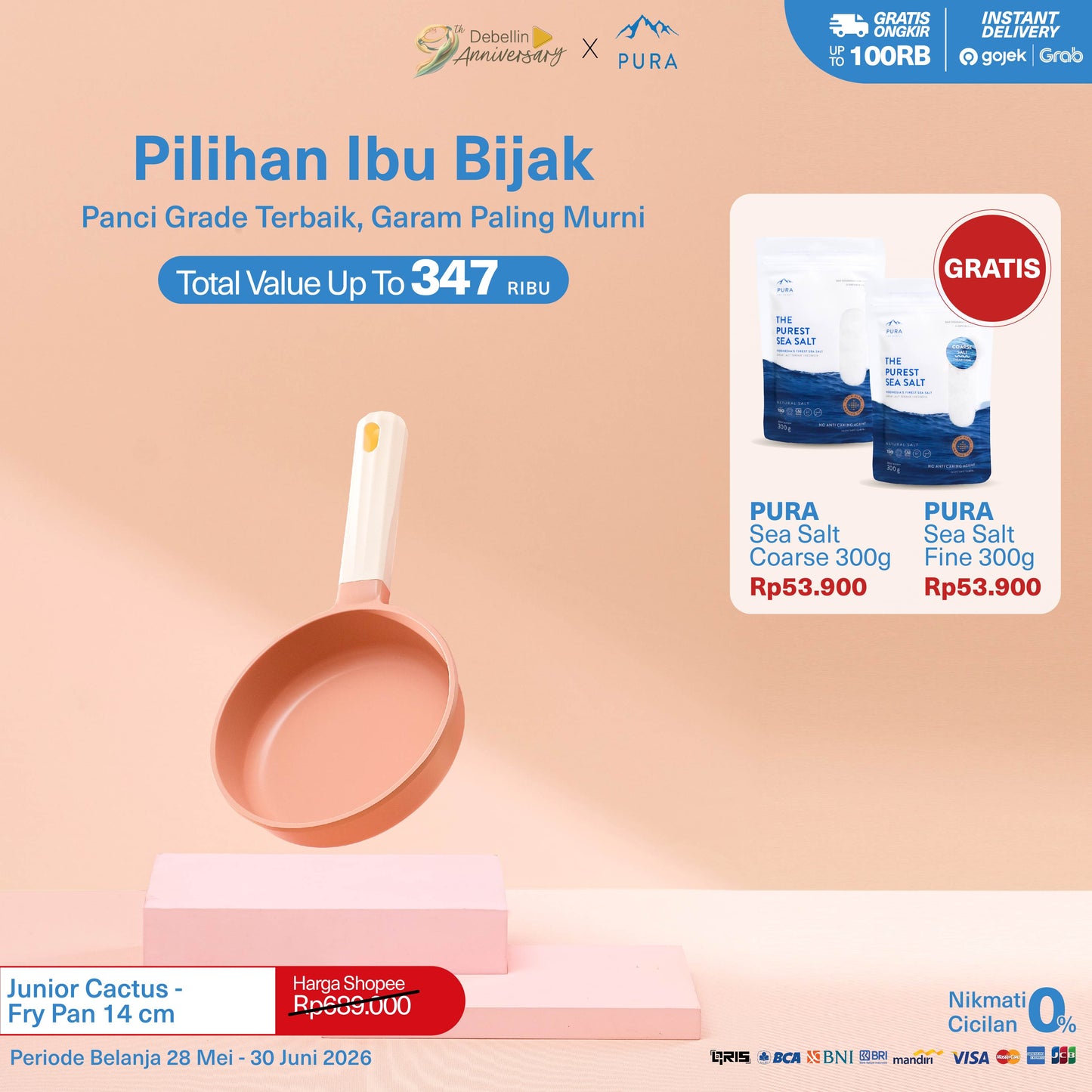 Debellin Junior Cactus Fry Pan 14 cm
