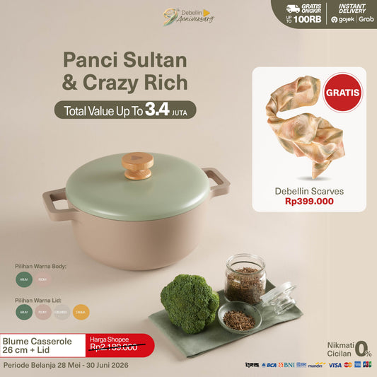 Debellin Blume Casserole 26 cm Peony Mix & Match
