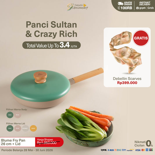 Debellin Blume Fry Pan 26 cm Peony Mix & Match