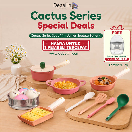 Debellin Junior Cactus Set of 4 Bundling Junior Spatula Set of 4