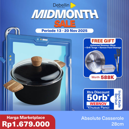 Debellin Absolute Granite Casserole 28 cm